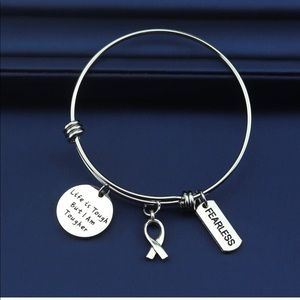 Bracelet Cancer Fighter Life is Tough I am Tougher